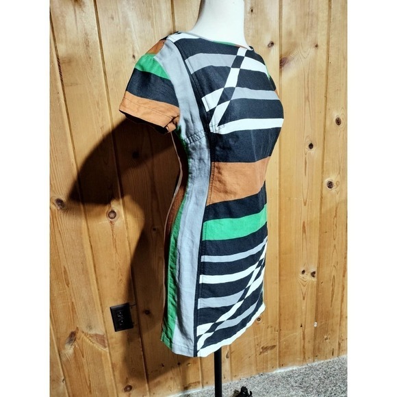 Derek Lam Size 4 mini dress Color Block Art Deco - Picture 3 of 9
